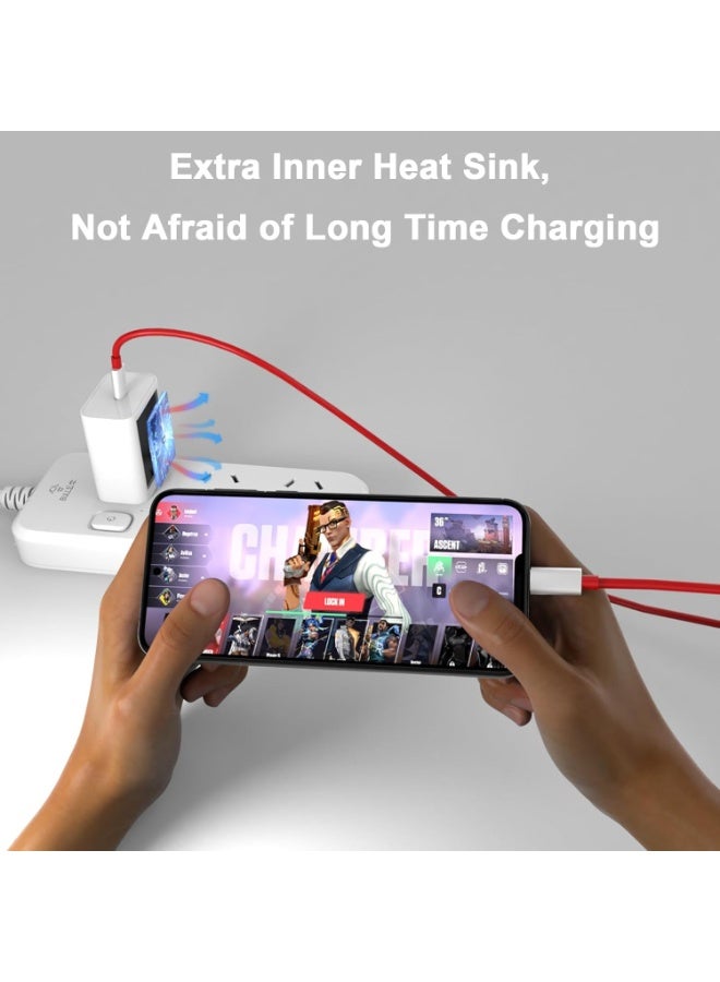 100W Type C Fast Wall Charger Compatible with Oneplus 15/14/13/12/12R/11/Nord N30/N20/N10 /10 PRO/9 PRO/8/8T/7/7T PRO/6T/5 5T/3/3t/Nord N100/N200/N300/Nord 2 /CE2 , and Also compatible with Oppo Reno 14/13/12/11/10/9/Find X9/X8/X7/X6/X5 - Image 3